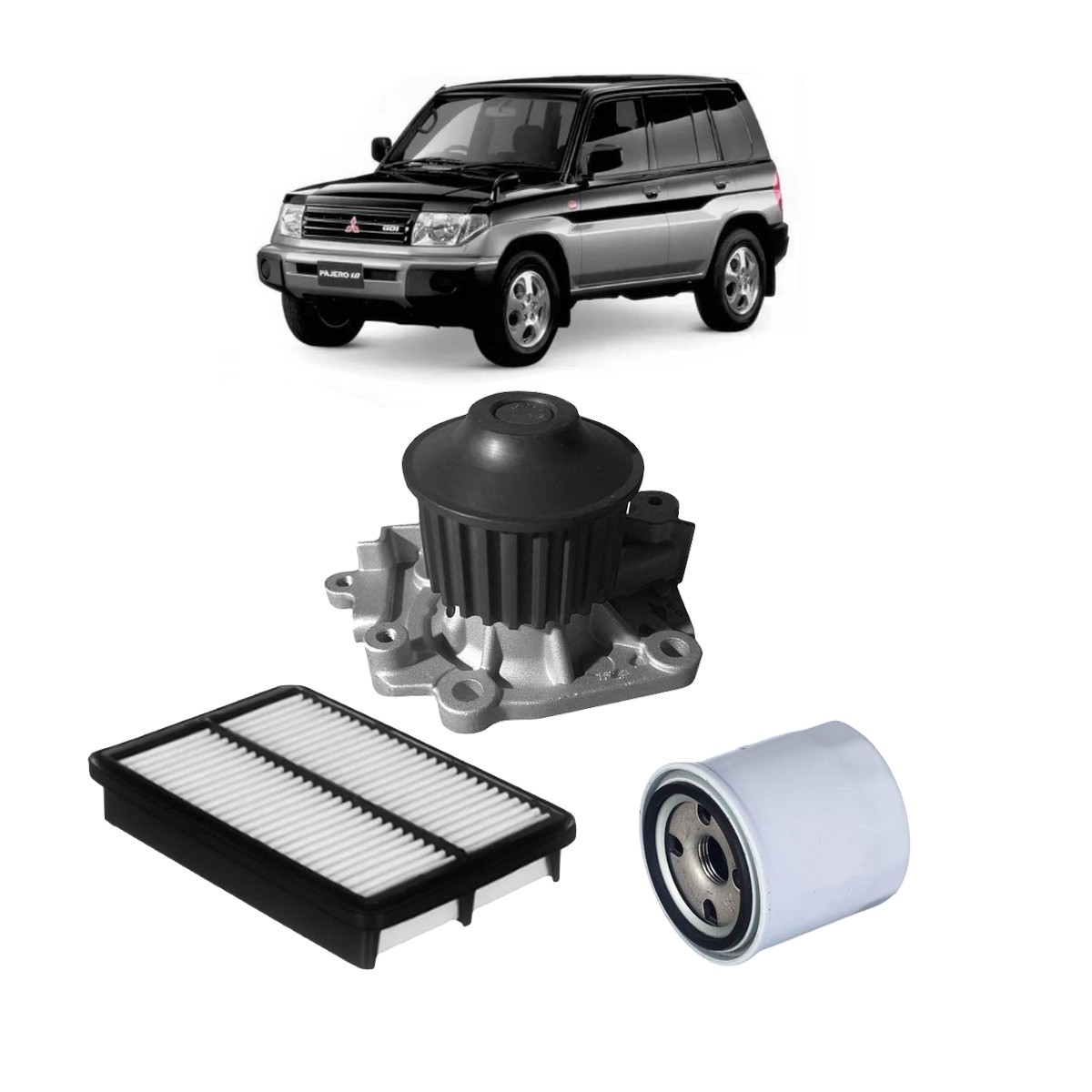 Bomba de Agua Mitsubishi Pajero IO 1.8 16v Filtro Ar Oleo