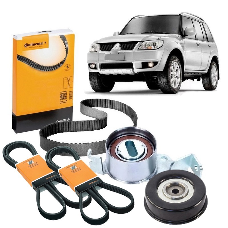 Correia Dentada Pajero TR4 2007 2.0 16v Kit Polia Alternador