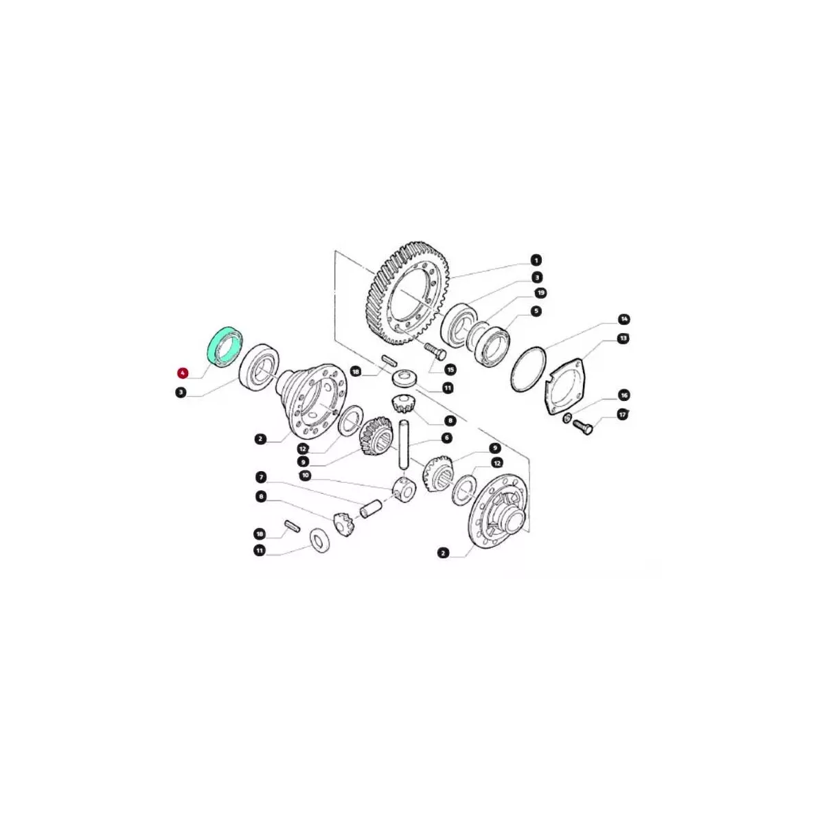 Fiat Ducato Retentor Semi Eixo Lado Direito 32X50X10 Genuíno