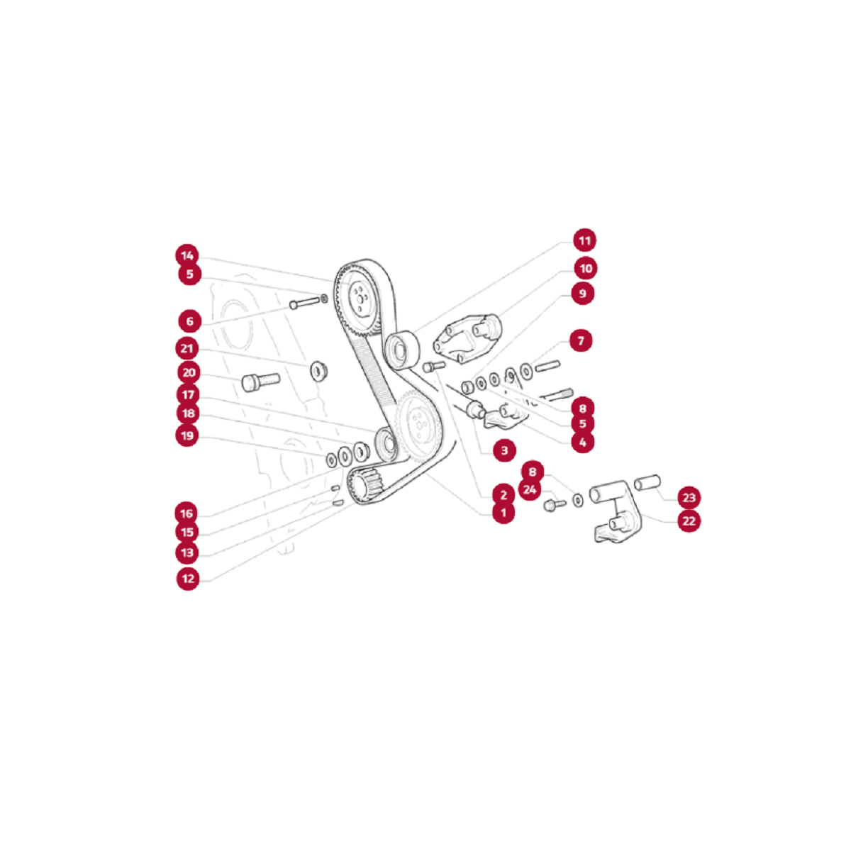 Fiat Ducato Rolamento Tensor Correia Genuíno 99461357