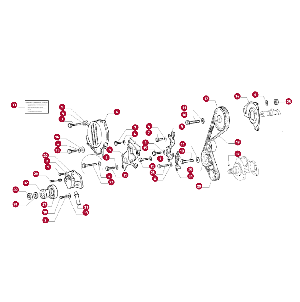Fiat Elba Suporte Da Proteção Correia Dentada Novo Original
