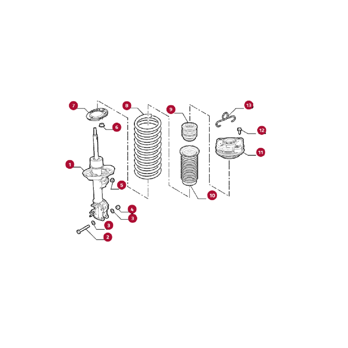 Fiat Palio Amortecedor Diant Lado Esquerdo Genuíno 51900521