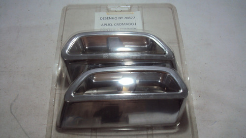 Fiat Uno Par Ponteira Cromada Traseira Novo Original