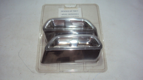 Fiat Uno Par Ponteira Cromada Traseira Novo Original