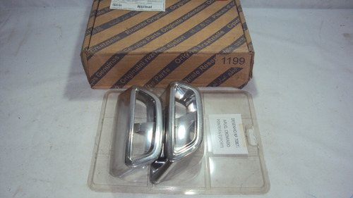 Fiat Uno Par Ponteira Cromada Traseira Novo Original