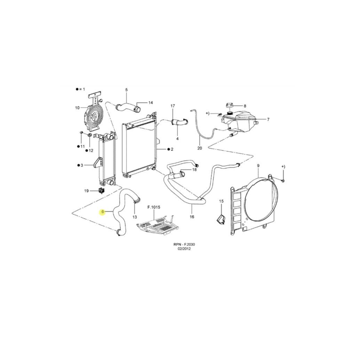 Ford Ranger Mangueira Resfriador Ar Motor Genuíno