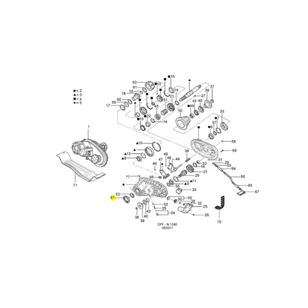 Ford Ranger Retentor Caixa Redução Saída Traseira Genuíno