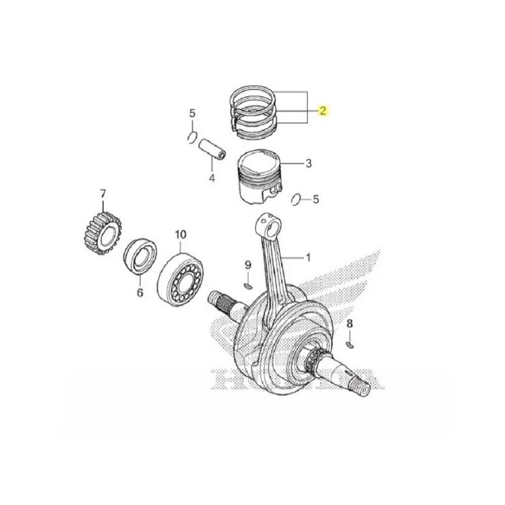 Honda Cg 150 Jogo Anéis Pistão Std Novo Original