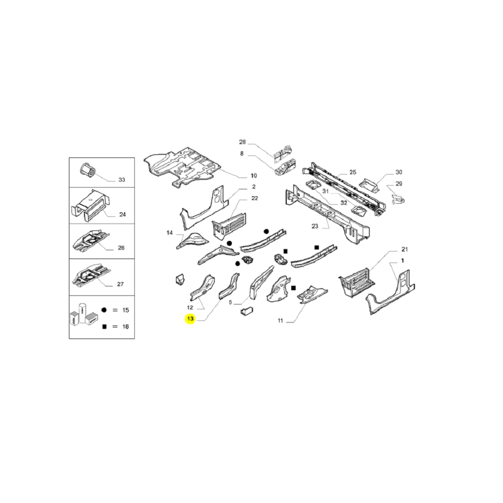 Iveco Daily Estrutura Da Carroceria Piso Novo Original