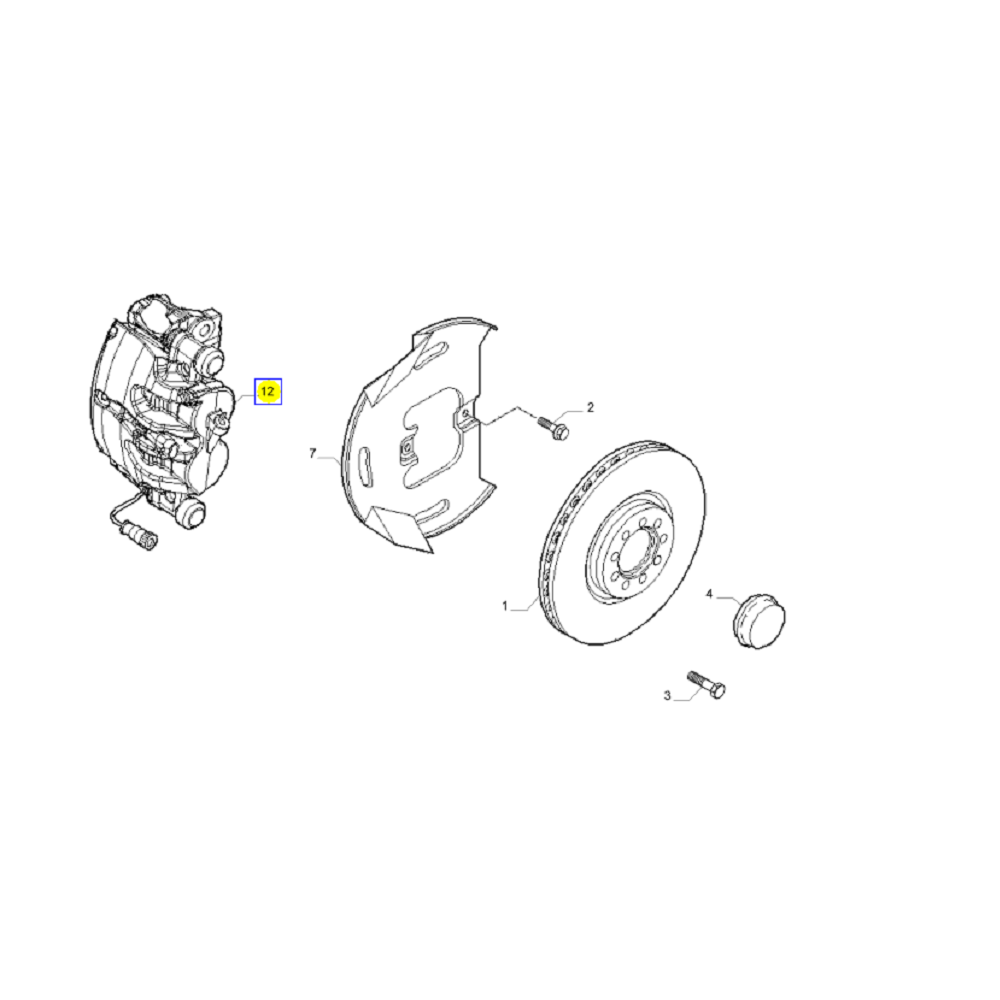 IVECO NOVO DAILY PINÇA FREIO DIANTEIRA DIREITA NOVO ORIGINAL