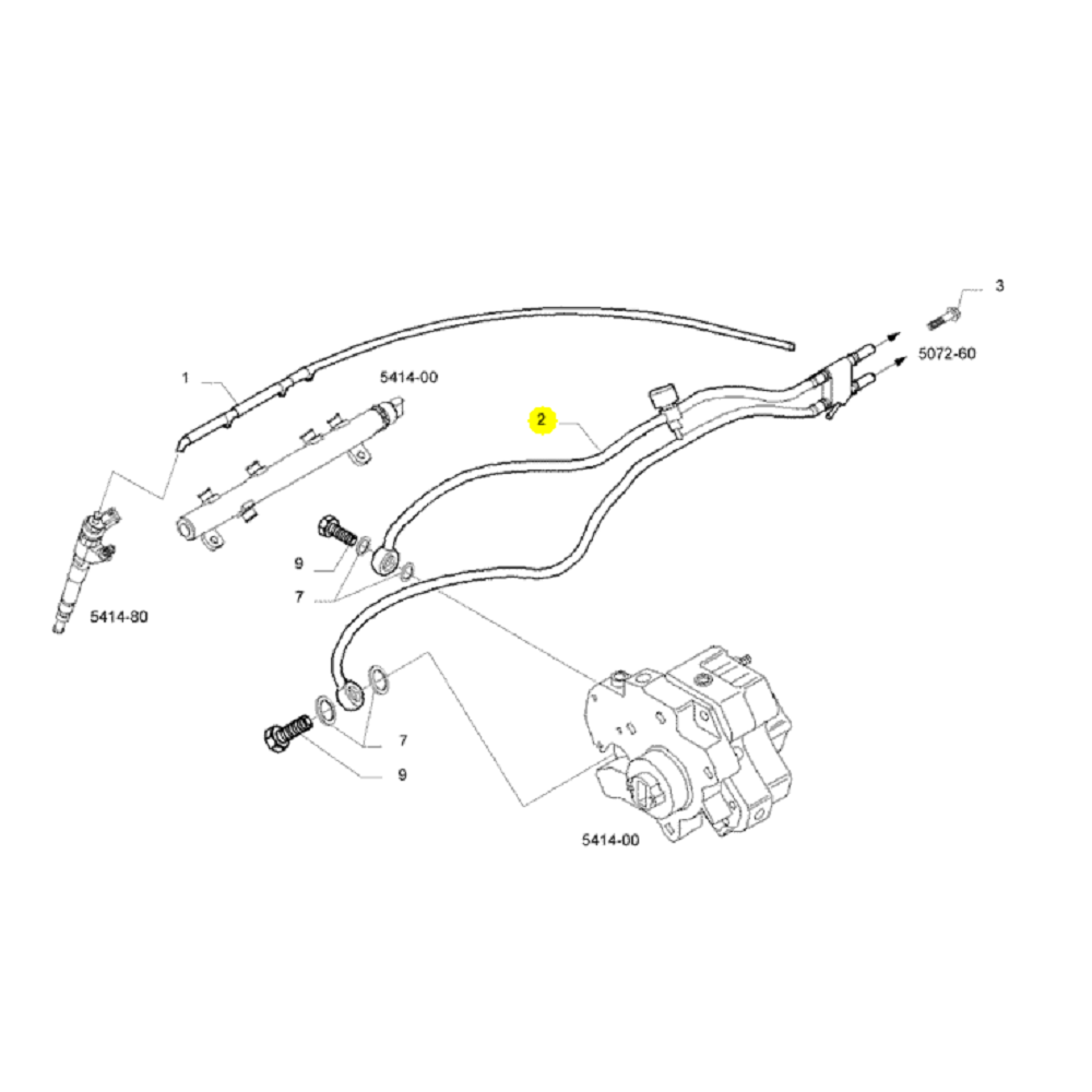 Iveco Novo Daily Tubo Duplo Mangueira Combustível Novo Origi3