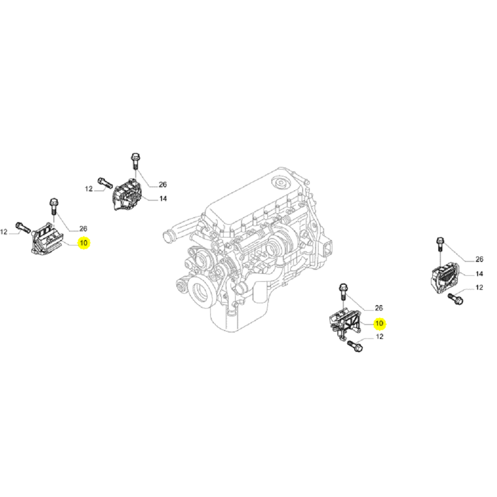 IVECO NOVO STRALIS COXIM DIANTEIRO DO MOTOR  NOVO ORIGINAL