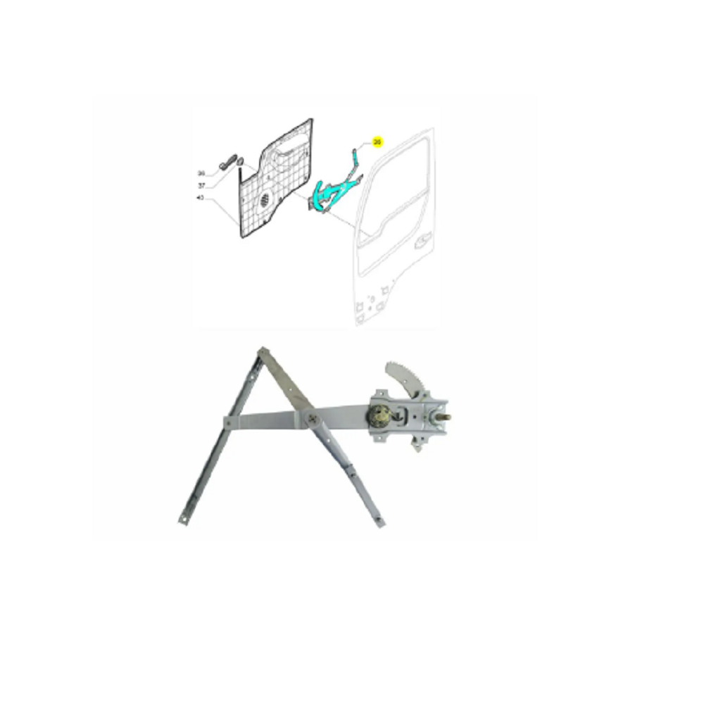 Iveco Vertis Elevador Do Vidro Manual Lado Esq Novo Original