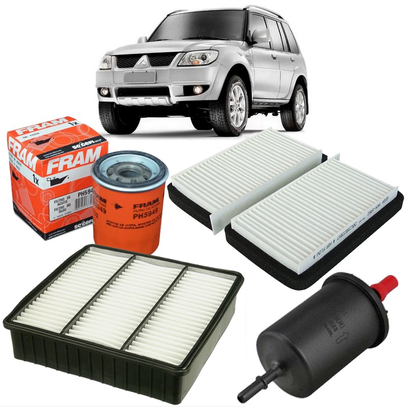 Kit Filtro Ar Cabine Óleo Combustível TR4 2.0 16v Flex 2011