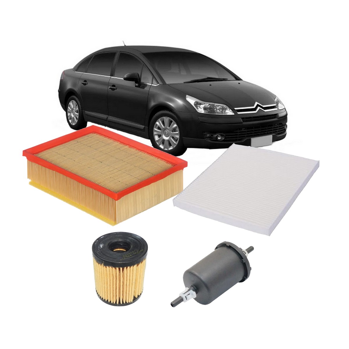 Kit Filtro Citroen C4 Pallas Picasso 2.0 16V Flex