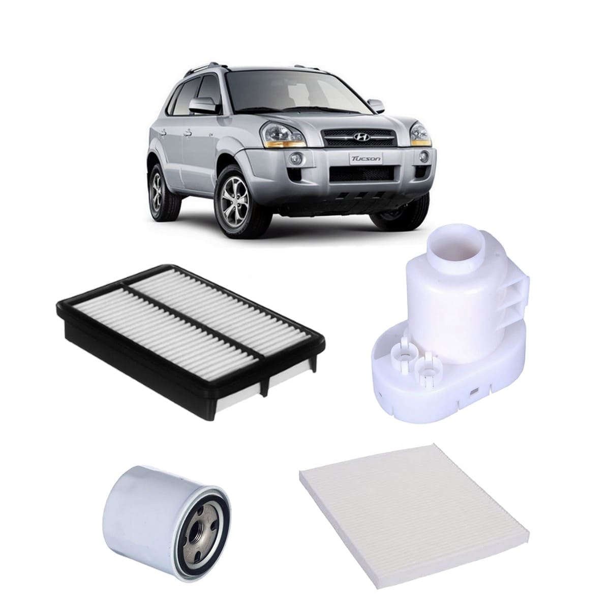 Kit Filtro Tucson 2.0 16v 2012 Revisão