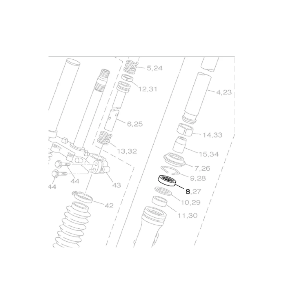 XTZ 125 Retentor Da Bengala Yamaha Genuíno