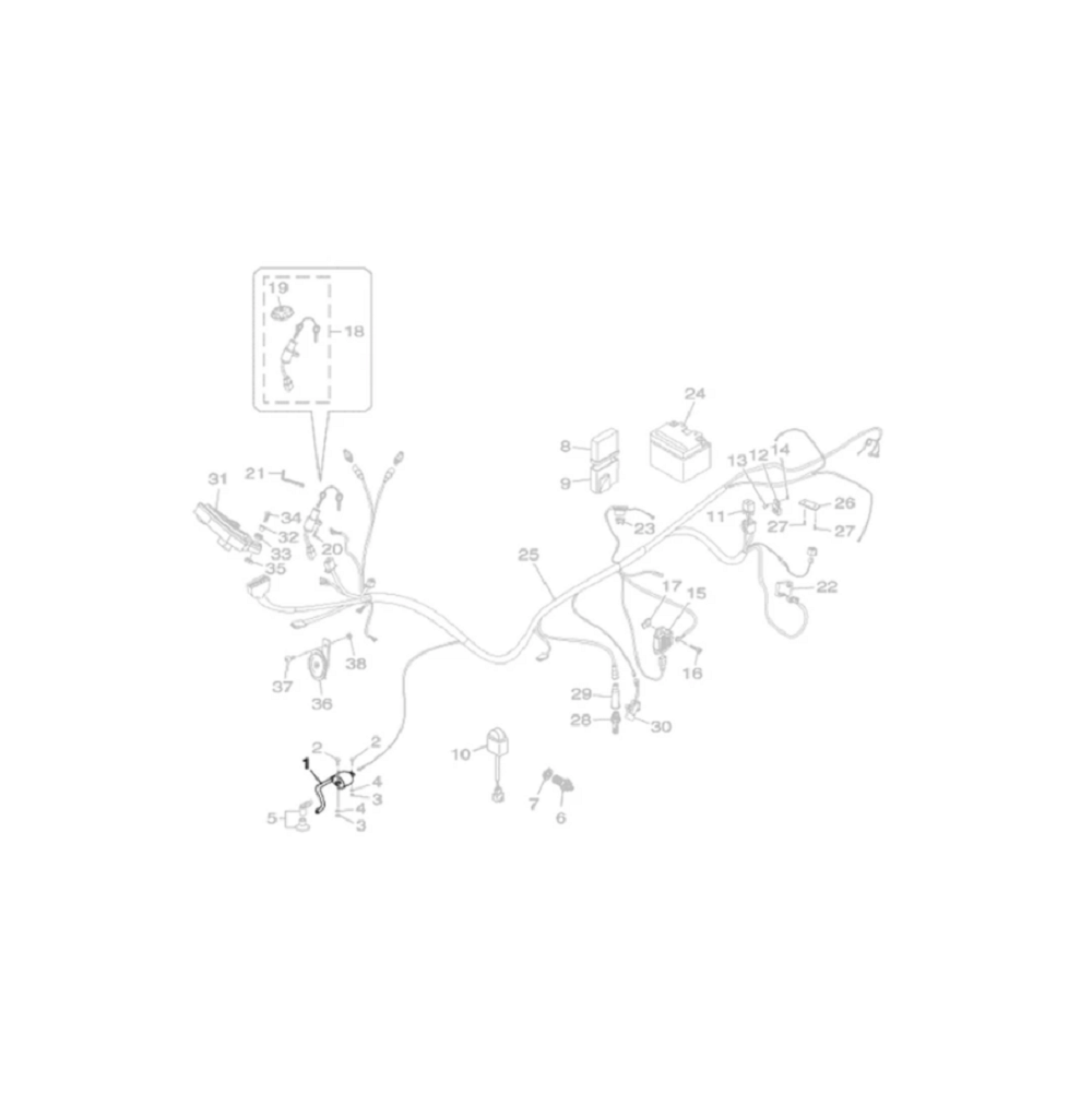 Ybr 125 Bobina Ignição Yamaha Novo Original