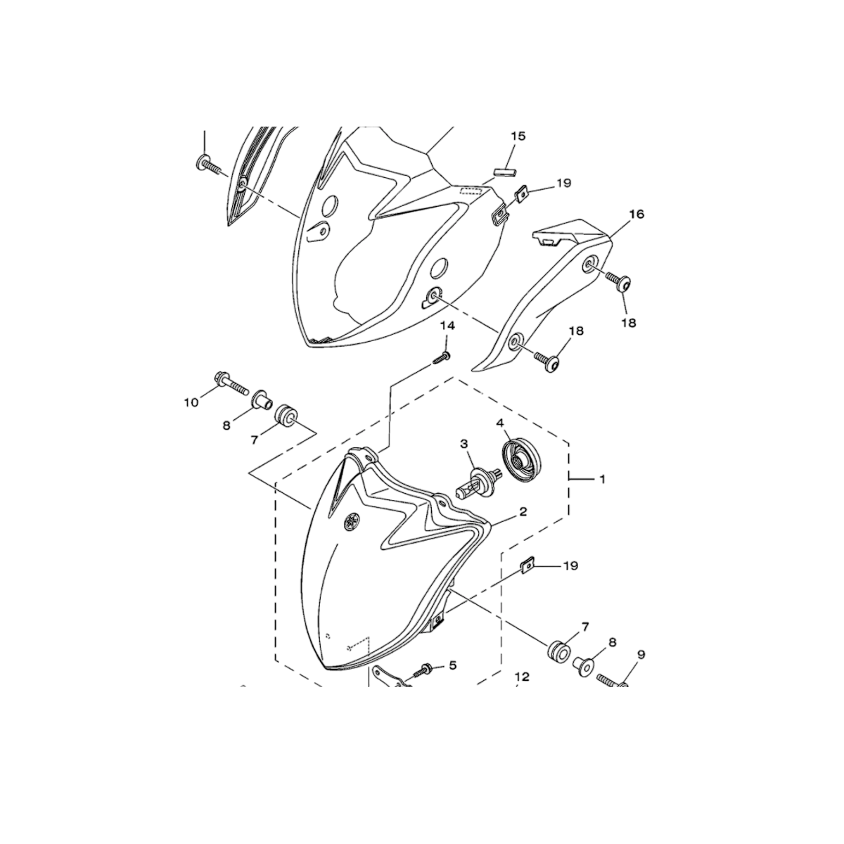 YS 250 Tampa Externa Bananinha LE Yamaha Genuíno